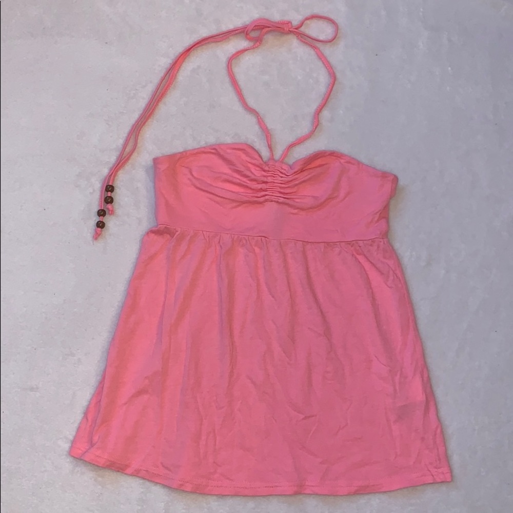 💛2/20$💛 Halter neck pink top (size 2)